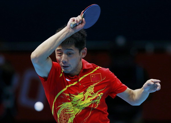 Top seed Zhang makes semis at Olympic table tennis