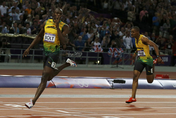 Imperious Bolt blazes to sprint double-double