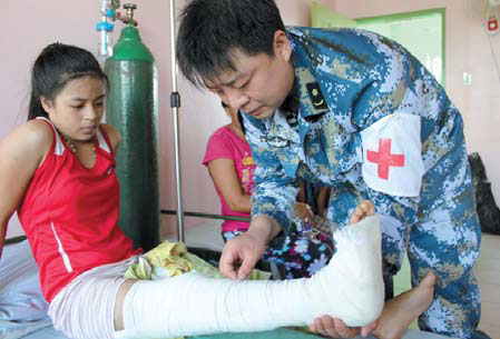 Chinese meds help with typhoon relief