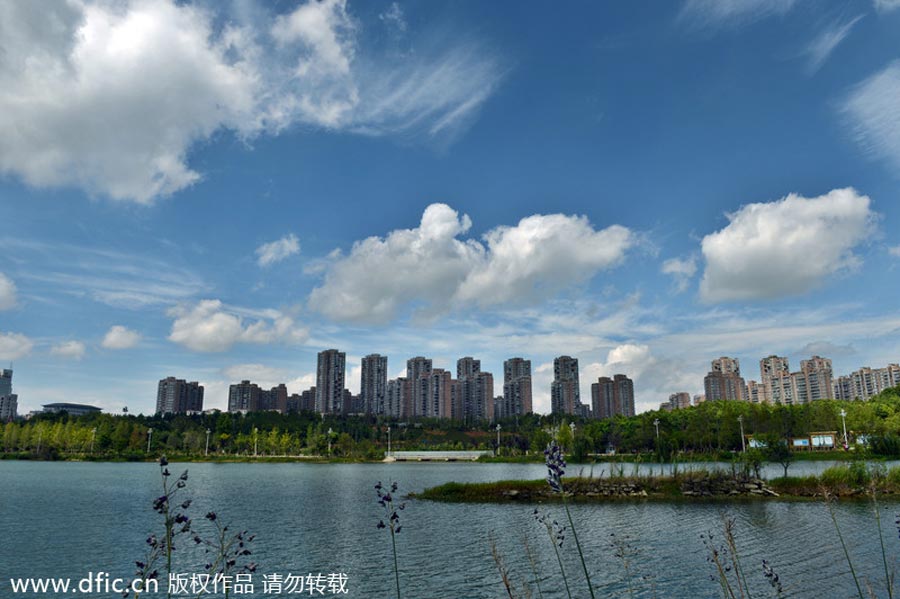 Top 10 cities with best air quality in China