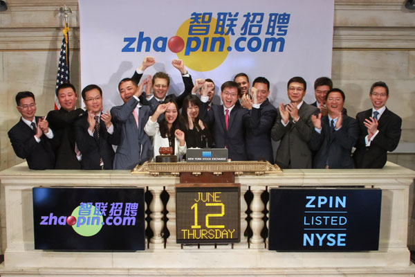 Zhaopin IPO raises $76 m on NYSE