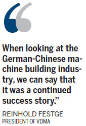 German machinery producing success