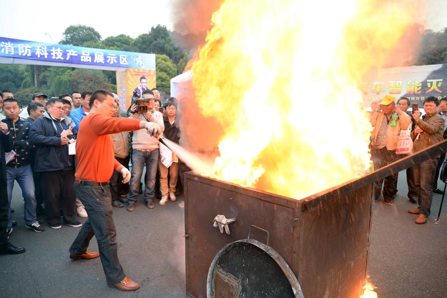 Fire fighting drills held across China