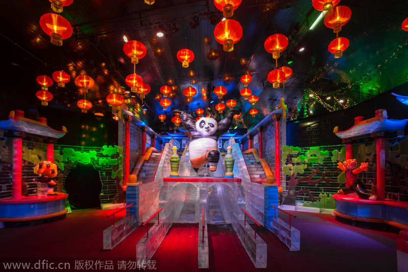 DreamWorks-themed ice sculpture festival kicks off in Macao