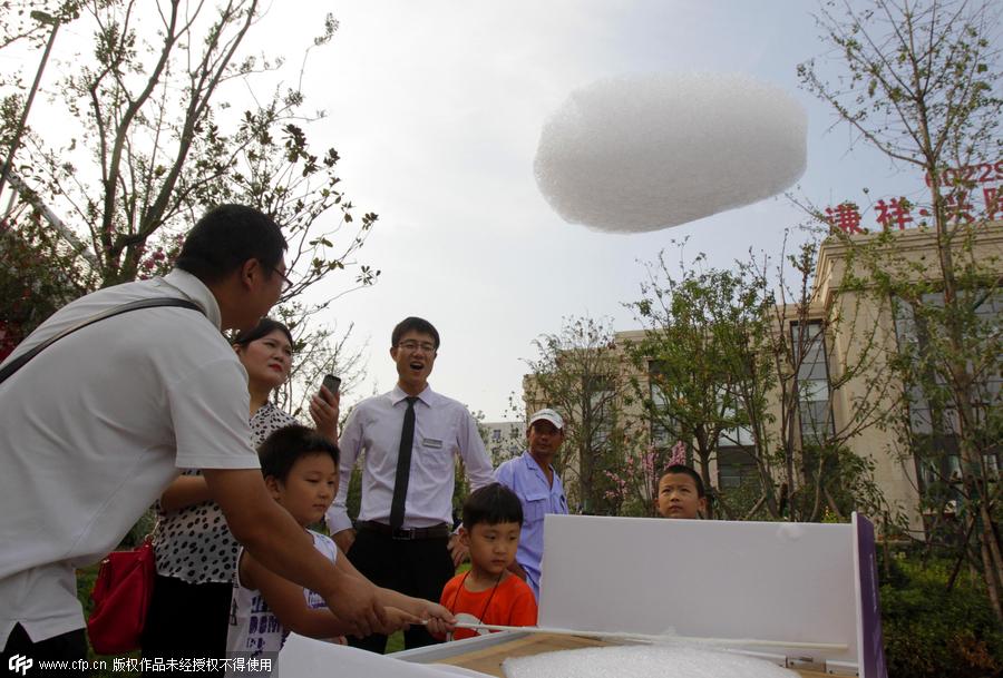 Man-made clouds rain money