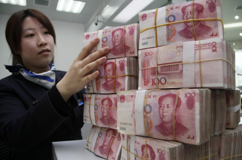 Giant rise in global yuan use