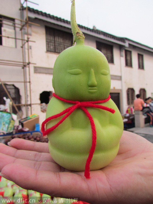 Bite into this kid-shaped fruit