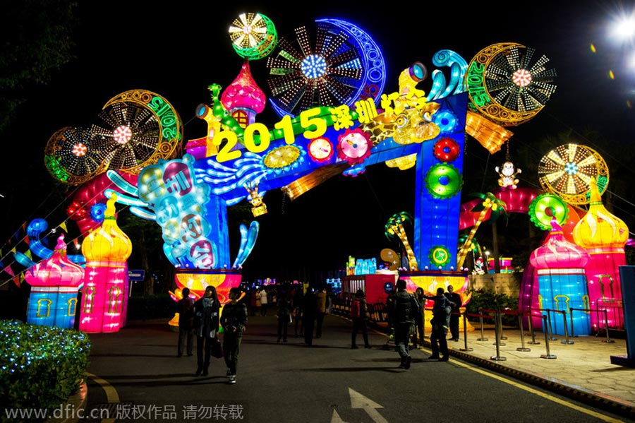 Light festival kicks off in Shenzhen