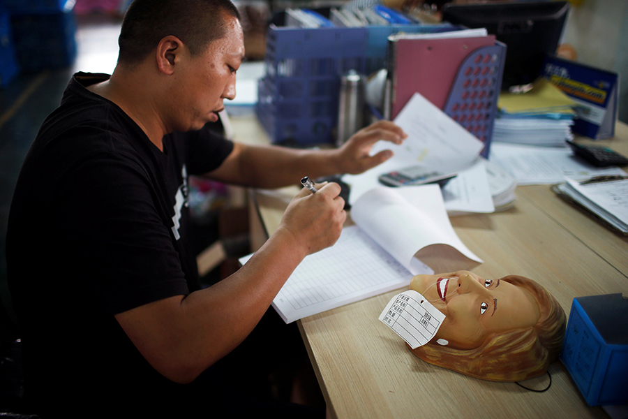 Chinese factory behind Hillary and Trump face masks