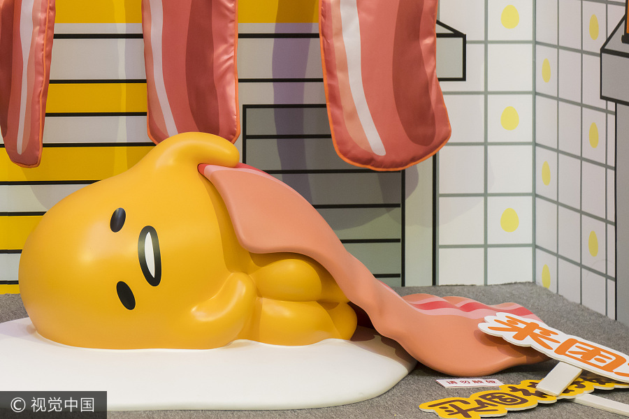 Popular Japanese cartoon character Gudetama enters Chinese market