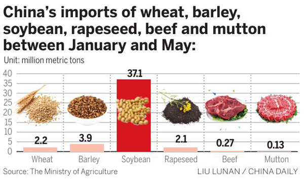 Agricultural imports in 2017 rise rapidly