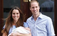 Duke and Duchess celebrate birth with a pizza