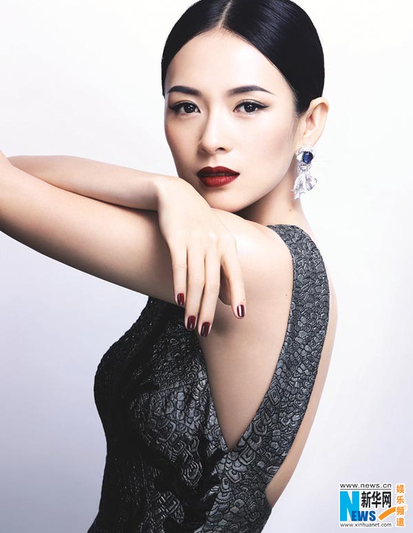 Charming Zhang Ziyi poses for fashion photo shoots