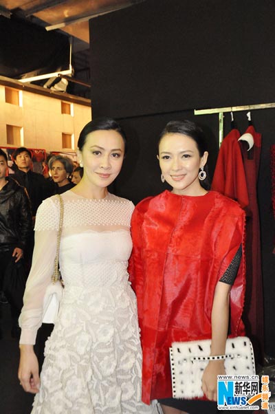 Zhang Ziyi attends fashion show in Shanghai