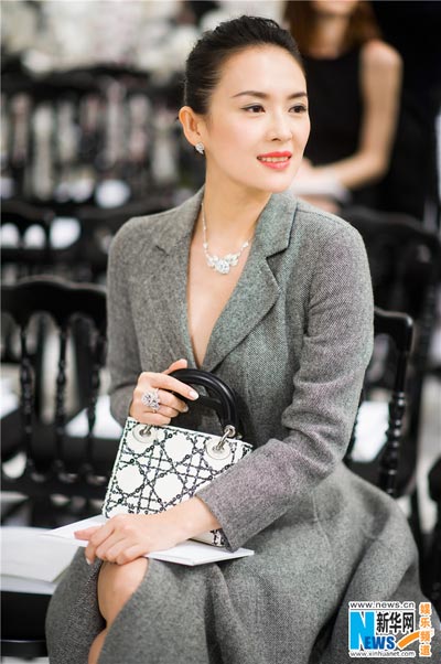 Graceful Zhang Ziyi attends Dior show