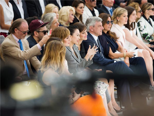 Graceful Zhang Ziyi attends Dior show