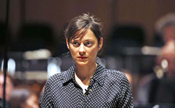 Marion Cotillard performs with Monaco Philharmonic Orchestra