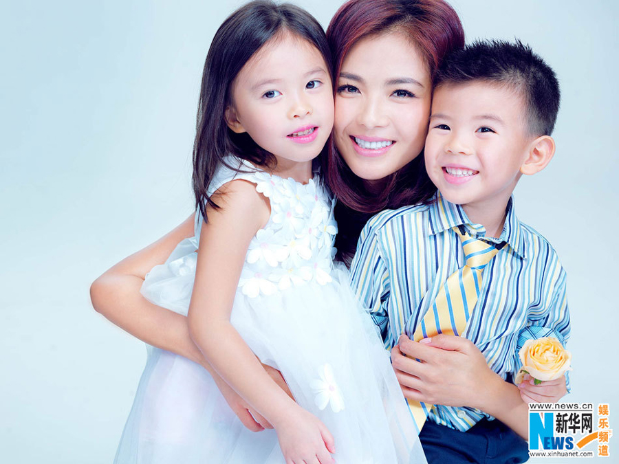 Actress Liu Tao poses for Mother's Day