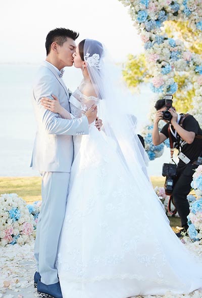 Liu Shishi and Nicky Wu marry in Bali