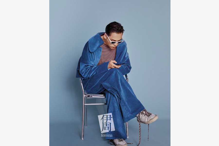 Actor William Chan poses for fashion magazine