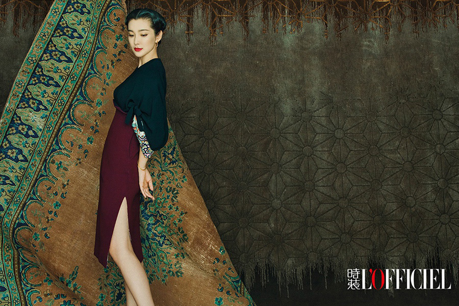 Actress Li Bingbing poses for fashion magazine