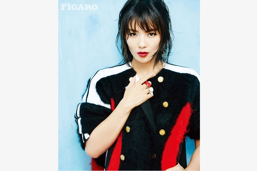 Actress Liu Tao poses for 'Figaro' magazine