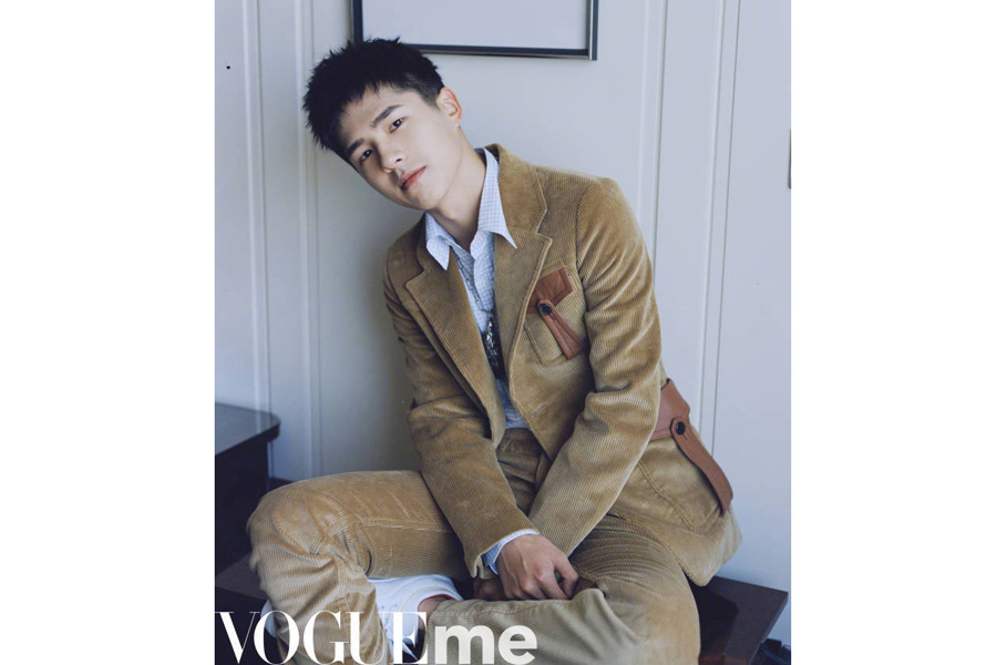 Actor Liu Haoran poses for the fashion magazine