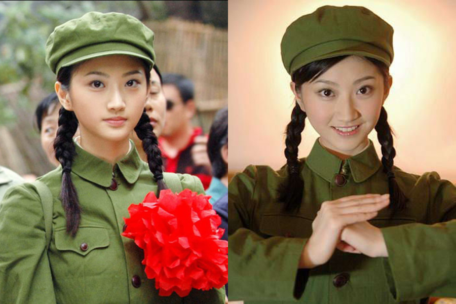 Chinese celebrities in military uniform