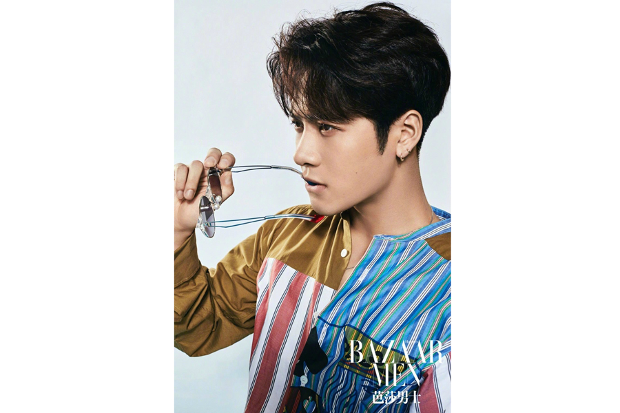 HK singer Jackson Wang poses for fashion magazine