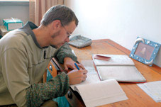 An American volunteer in China