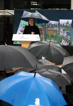 US Secretary of State speaks at USA pavilion of Shanghai Expo