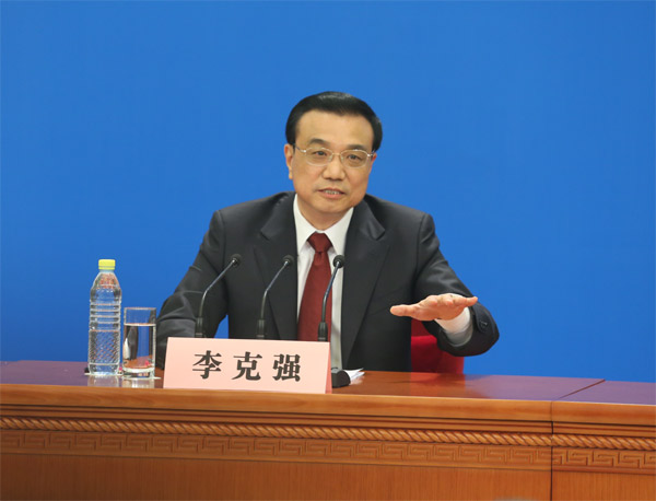 Premier Li Keqiang meets the press today