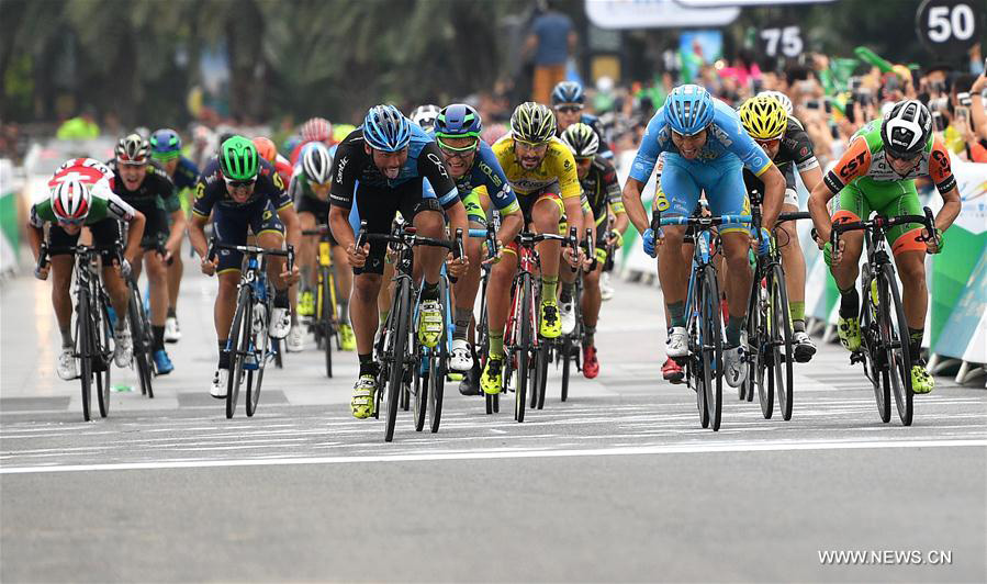 Highlights of eighth stage in Tour of Hainan Cycling Race