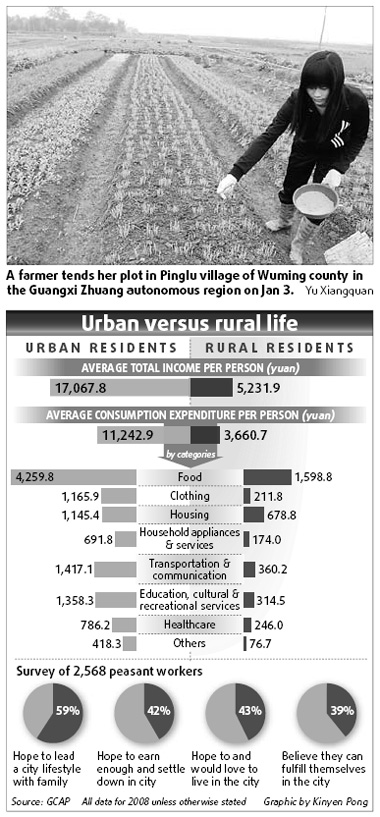 Migrants dream of rich city life