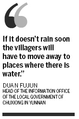 Drought may force villagers to leave homes