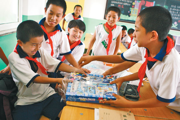 Back to school after Beijing flood