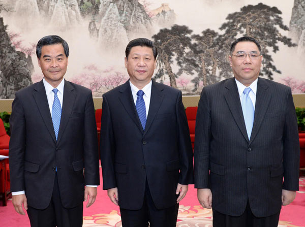 Xi Jinping endorses work of HK, Macao govts