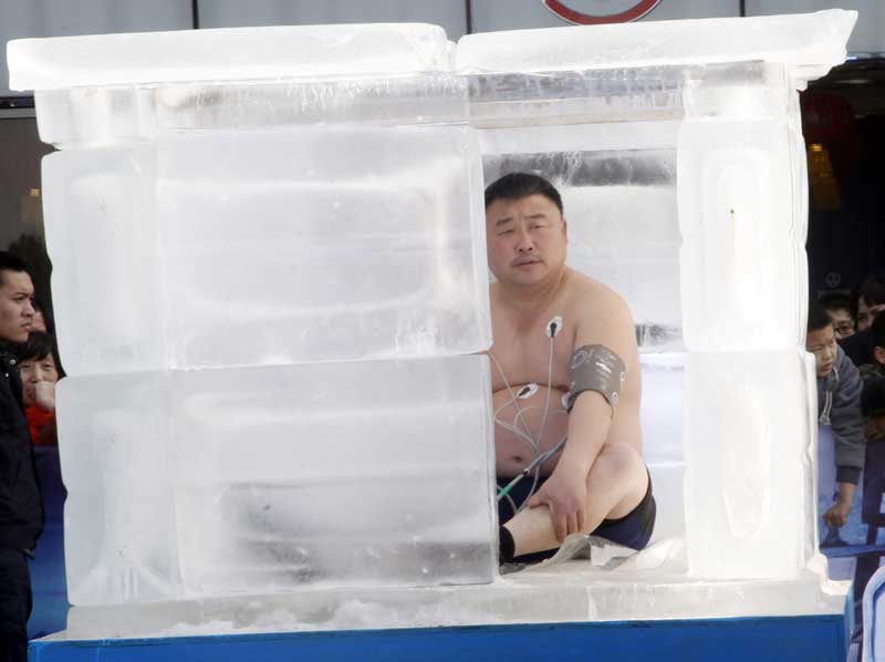 Icy challenge in C China