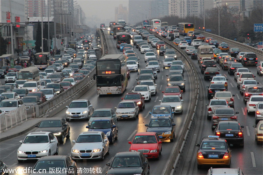 Working Sunday creates more traffic in Beijing