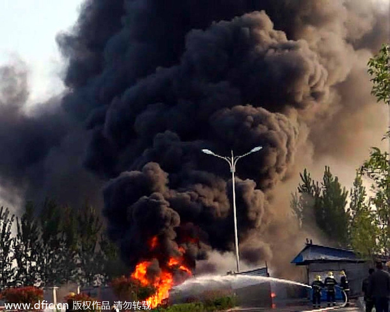 Blaze in East China extinguished