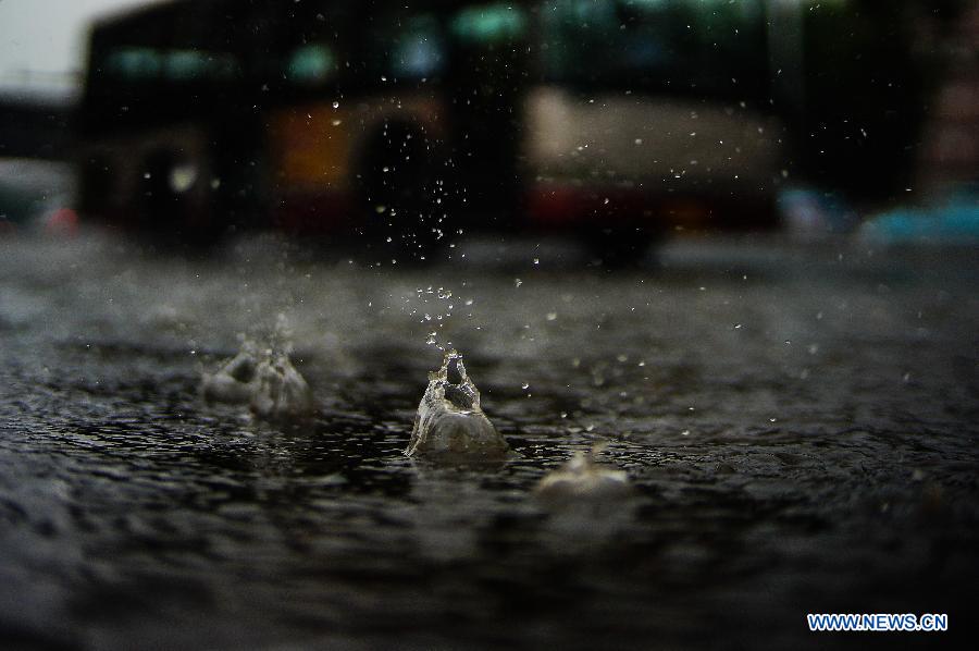 Heavy rainfalls hit Tianjin