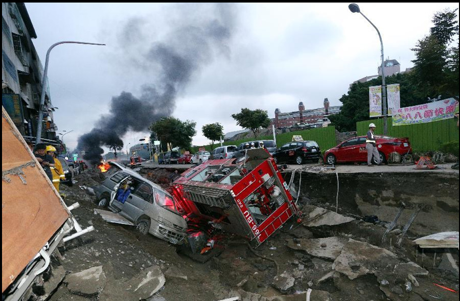 Inflammable gas explosions hit Taiwan