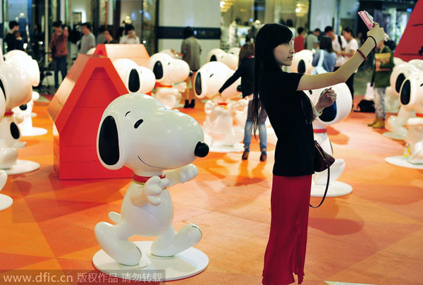 Exhibition in Shanghai celebrating Snoopy's birthday