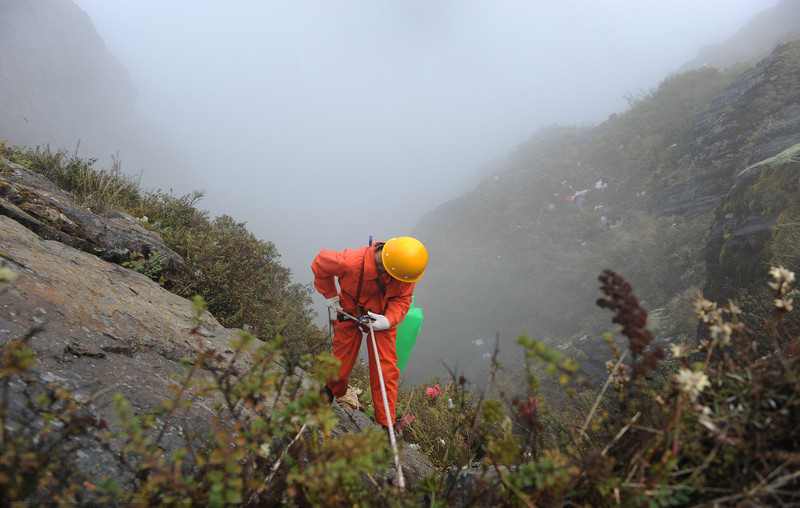 Working on the cliff