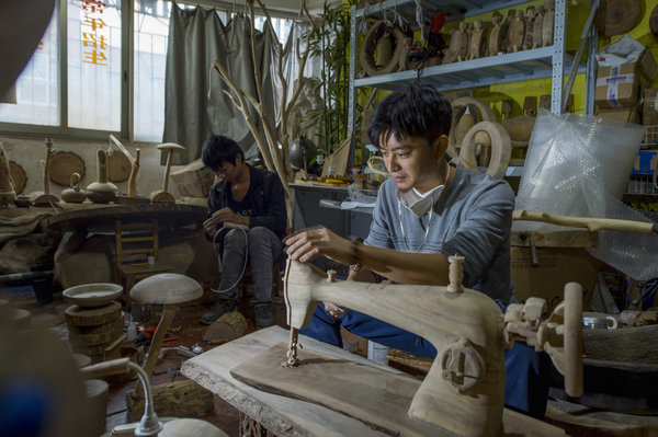 Young man makes living from ancient craft