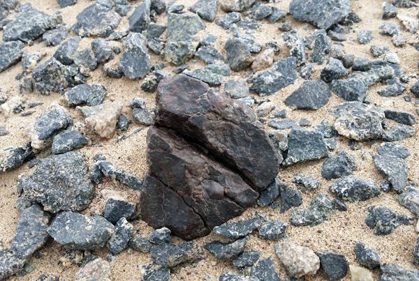 Meteorite madness in an alien landscape