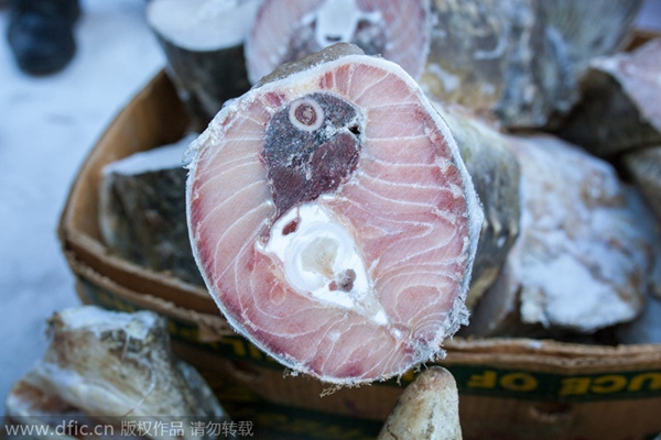 China's easternmost fish market