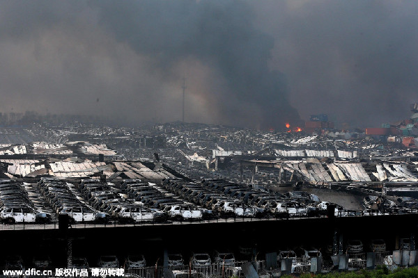 Explosions in China's Tianjin port area kill 17