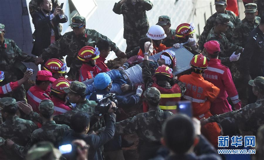 One survivor rescued from Shenzhen's landslide