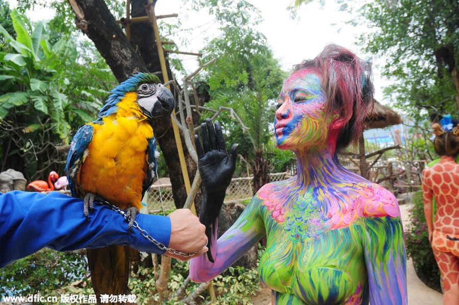 Bodypainting appeals to protect animals